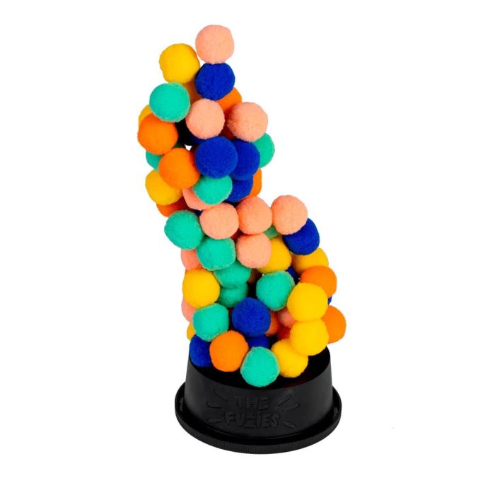 CMYK Los Fuzzies Juego de mesa de habilidad. Desafía la gravedad creando torres imposibles con bolitas peludas para 2-4 jugadores, 6+ 1