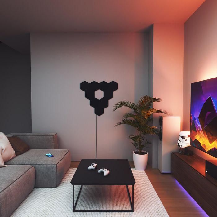 Nanoleaf Shapes Black Hexagons Expansion Pack 3PK 7 Nanoleaf Shapes Black Hexagons Expansion Pack 3PK 7