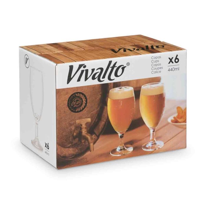 Copa Cerveza 440Ml Vivalto 8X18CM (24 Unidades) 2 Copa Cerveza 440Ml Vivalto 8X18CM (24 Unidades) 2