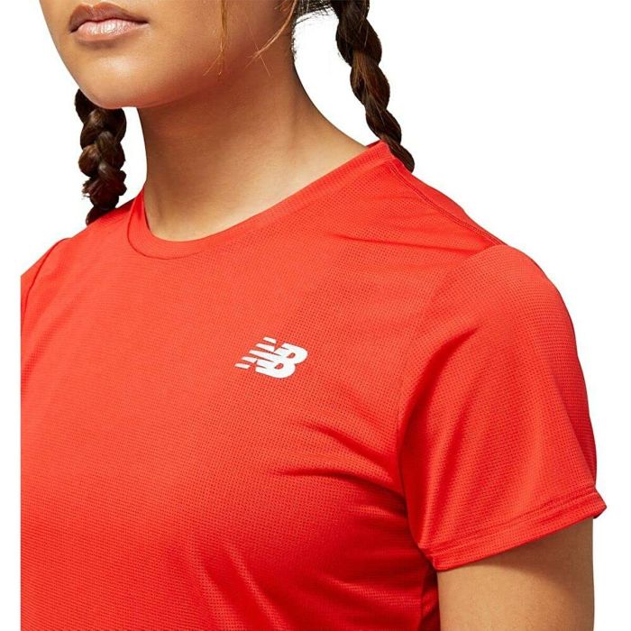 Camiseta de Manga Corta Mujer New Balance Accelerate Rojo XS 1 Camiseta de Manga Corta Mujer New Balance Accelerate Rojo XS 1