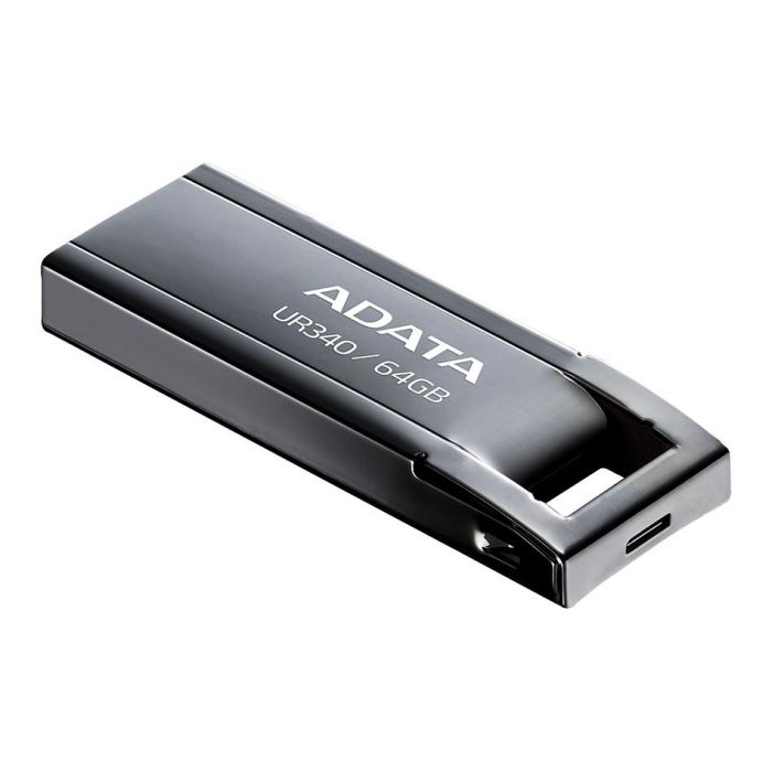 ADATA USB 3.2 Ur340 64GB Metal Negro AROY-UR340-64GBK - Pendrive, Lápiz USB, Hasta 100MB/s Lectura ADATA USB 3.2 Ur340 64GB Metal Negro AROY-UR340-64GBK - Pendrive, Lápiz USB, Hasta 100MB/s Lectura