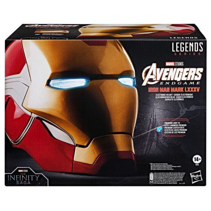 Hasbro HASF90165L0 Casco electrónico Iron Man Marvel Legends con efectos de luz coleccionable premium para adultos 1 Hasbro HASF90165L0 Casco electrónico Iron Man Marvel Legends con efectos de luz coleccionable premium para adultos 1