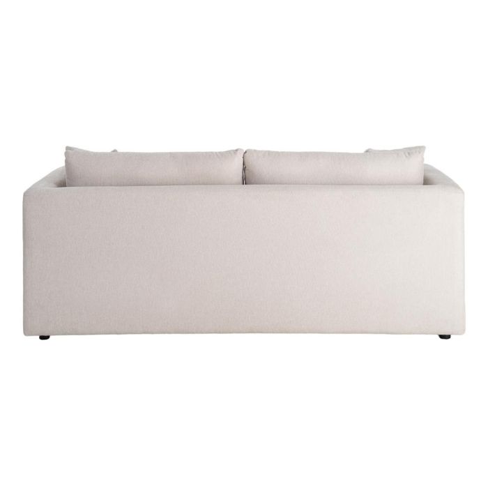 Sofá 3 Plazas Crema Tejido-Madera 210 X 96 X 86 cm