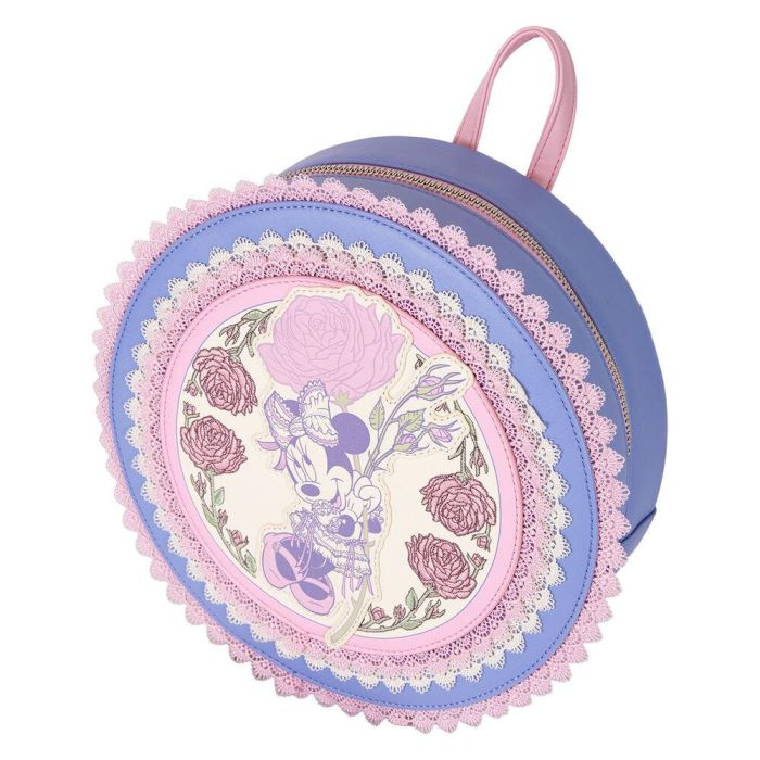 Mochila Floral Minnie Disney Loungefly 23cm 5 Mochila Floral Minnie Disney Loungefly 23cm 5
