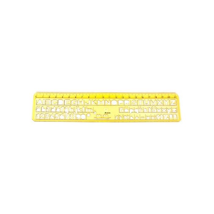 Plantilla Escolar De Rotulacion 8Mm (Set de 20)