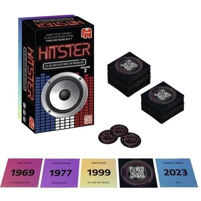 Dujardin HITSTER DUJ8710126199541 Juego de Mesa Canción 100% Francesa Sumérgete en el Universo Musical Francés 1 Dujardin HITSTER DUJ8710126199541 Juego de Mesa Canción 100% Francesa Sumérgete en el Universo Musical Francés 1