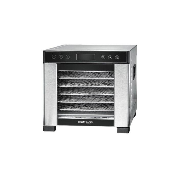 ROMMELSBACHER DA 650 Deshidratador de alimentos 600W de acero inoxidable con temporizador digital
