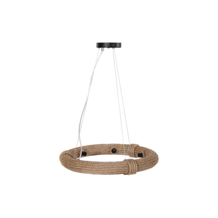 DKD Home Decor Lámpara Techo Mediterráneo Marrón Cuerda 48x48x10 cm 4 DKD Home Decor Lámpara Techo Mediterráneo Marrón Cuerda 48x48x10 cm 4