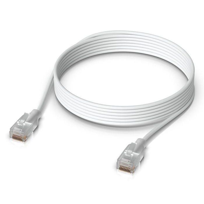 Ubiquiti UniFi Etherlighting Patch Cable Nano Fino 2.5mm, 3m, Blanco, para efectos Etherlighting y conexión a Switches Pro Max 2