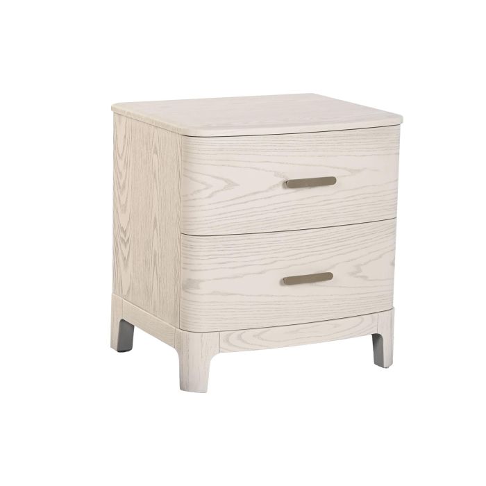 Mesita de Noche Home ESPRIT Gris claro 53 x 42 x 56,2 cm 1 Mesita de Noche Home ESPRIT Gris claro 53 x 42 x 56,2 cm 1