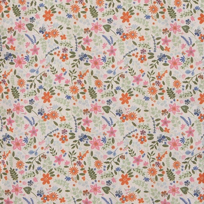 Bolso Compra Flowers Versa 36x48 cm - Algodón y Poliéster (4 Unidades) 1 Bolso Compra Flowers Versa 36x48 cm - Algodón y Poliéster (4 Unidades) 1
