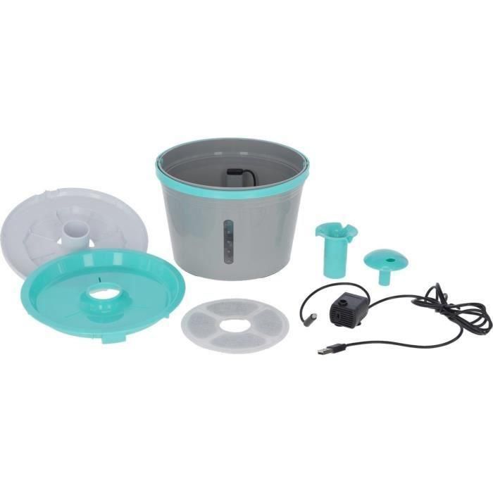 KERBL - Fuente de agua - para fuente 80557 - 1,6 l - Gris/azul 3 KERBL - Fuente de agua - para fuente 80557 - 1,6 l - Gris/azul 3