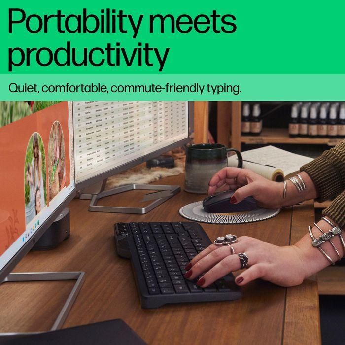 HP Teclado Inalámbrico Dual-Mode 475 para Oficina, Conexión Múltiple, Portátil 2