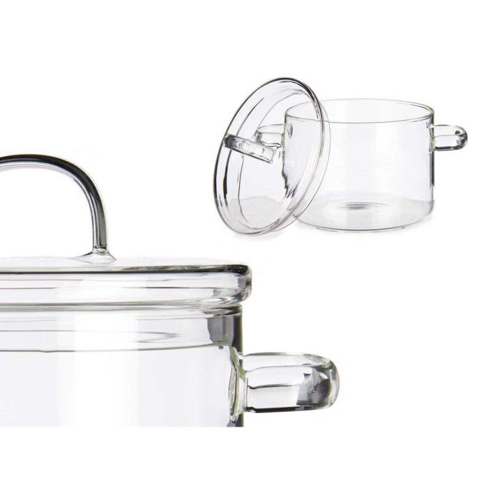 Olla con Tapa Vivalto TP-HM05-2200/BHA1 Transparente Vidrio de Borosilicato 15,3 x 19,5 x 21 cm 1 Olla con Tapa Vivalto TP-HM05-2200/BHA1 Transparente Vidrio de Borosilicato 15,3 x 19,5 x 21 cm 1