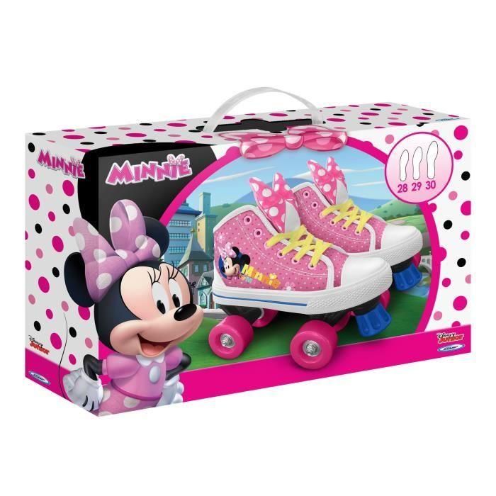 DISNEY MINNIE Patines cuádruples - Tamaño 28 1 DISNEY MINNIE Patines cuádruples - Tamaño 28 1