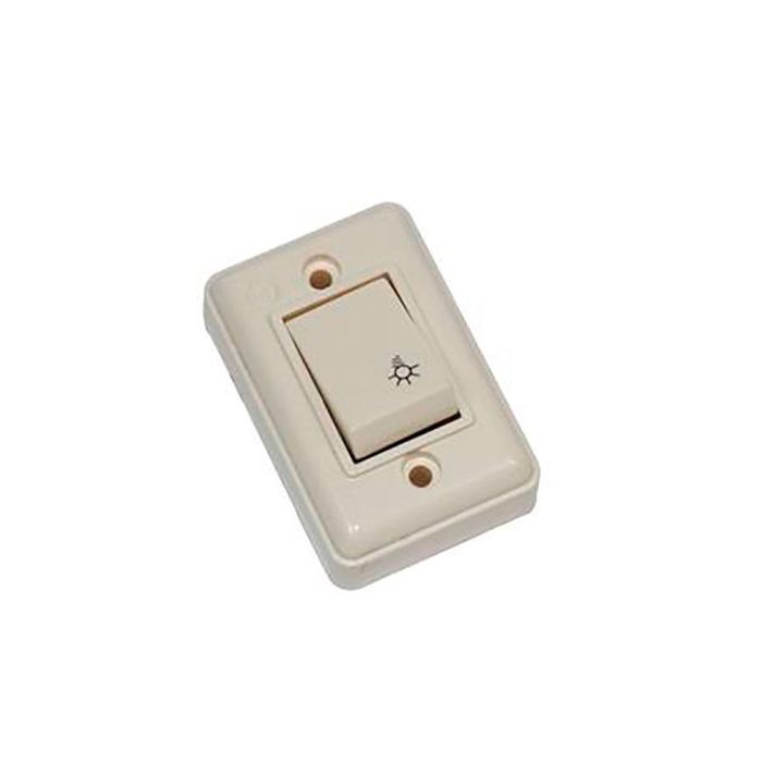Pulsador superficie 6 a 250 v blanco marfil (retractilado) Pulsador superficie 6 a 250 v blanco marfil (retractilado)