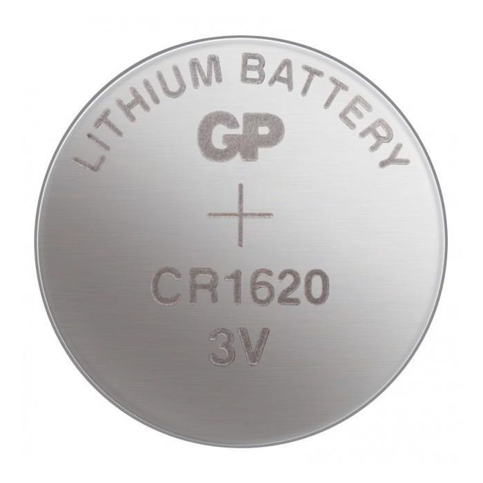 GP Pila Botón Litio CR1620, 1 Unidad 1