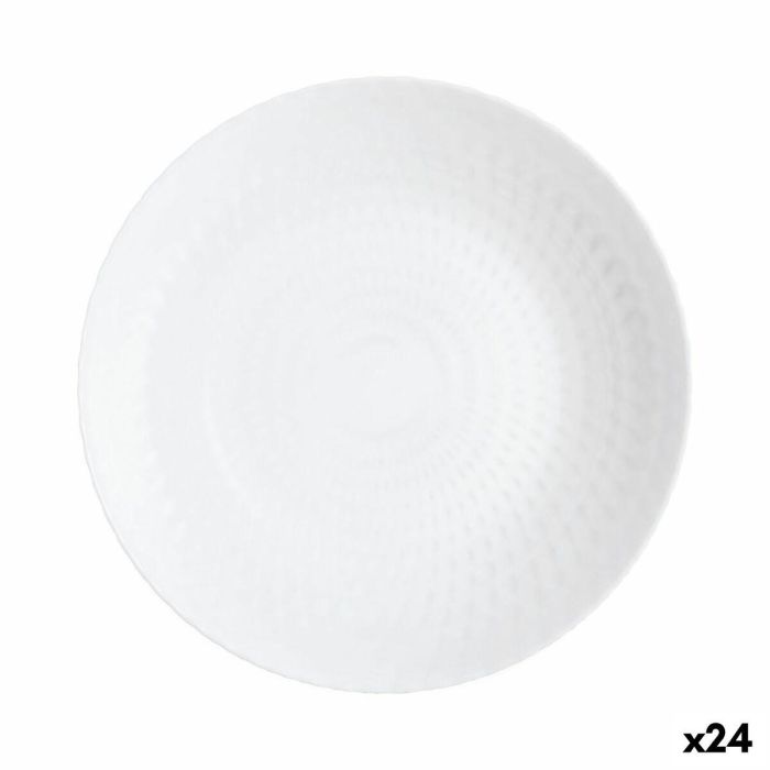 Plato Hondo Luminarc Pampille Blanco Vidrio (20 cm) (24 Unidades) 0 Plato Hondo Luminarc Pampille Blanco Vidrio (20 cm) (24 Unidades) 0