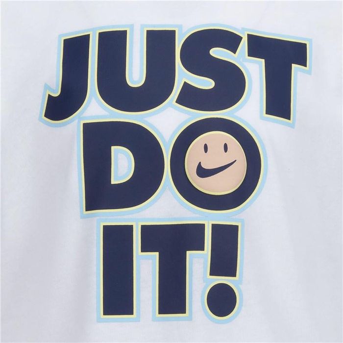 Camiseta de Manga Corta Niño Nike Smiley Just do it Ss Blanco 2