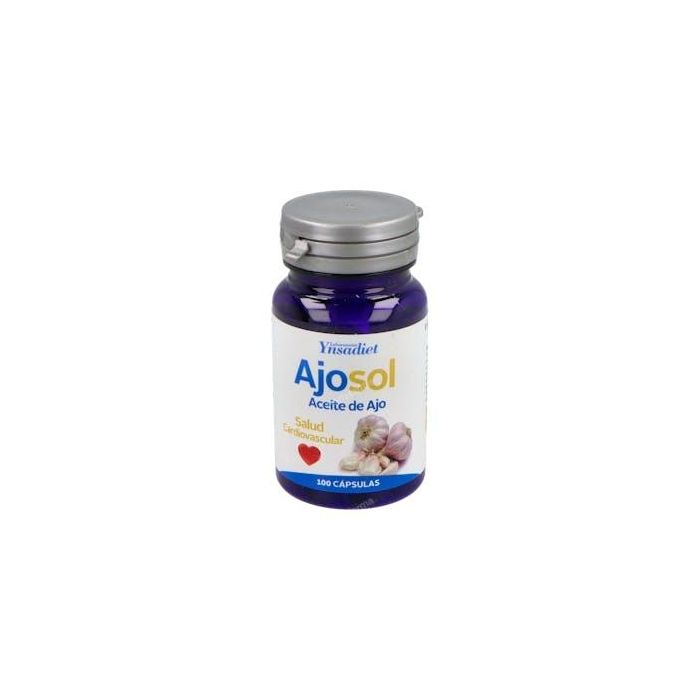 YNSADIET Ajosol Perlas de Ajo 300mg, Suplemento Colesterol y Lípidos en Sangre, 100 Perlas