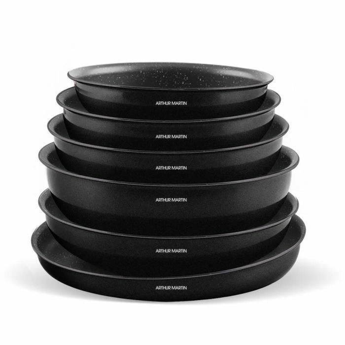 Arthur Martin AM558 Batería de Cocina Inducción Aluminio 20 Piezas con Mango Extraíble para Todo Tipo de Fuegos 4