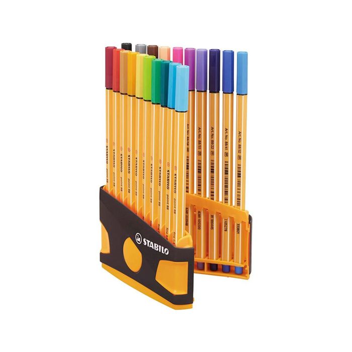 Stabilo Rotuladores Point 88 C-Surtidos Estuche Colorparade Antracita Naranja 20 Ud 1