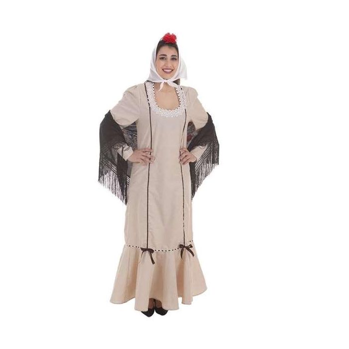 Disfraz adulto chulapa beige t-l talla l Disfraz adulto chulapa beige t-l talla l