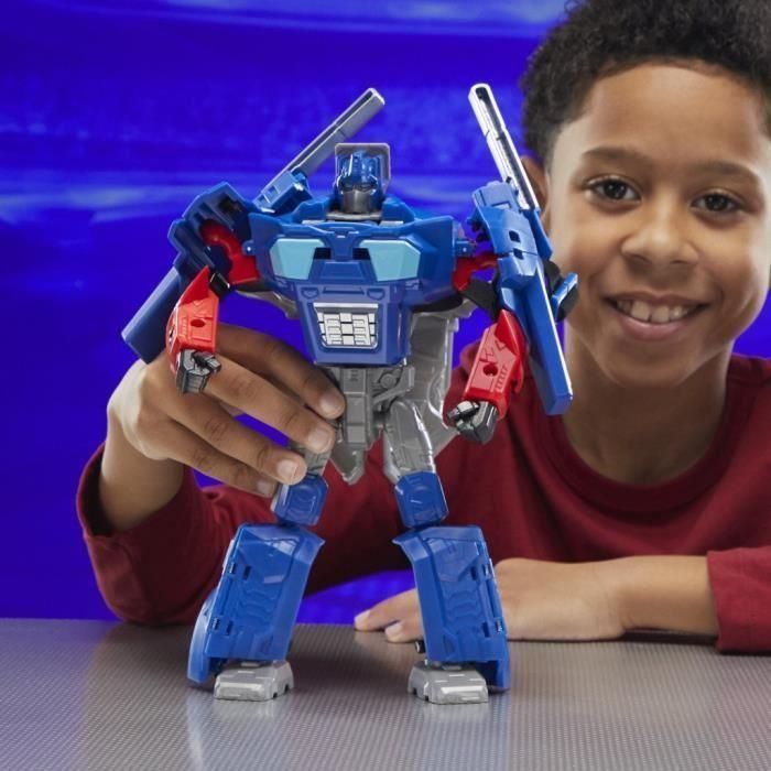 Transformers One Figura de acción 2 en 1 Optimus Prime (Orion Pax) de 10 pulgadas, se convierte en máscara, juguetes interactivos para niñas y niños 5