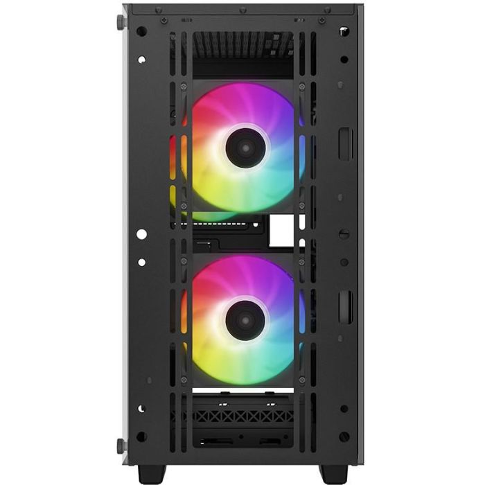 DeepCool CC360 ARGB Mini Tower PC Negro, compatible micro ATX/Mini-ITX con ventana lateral y filtro anti-polvo 9