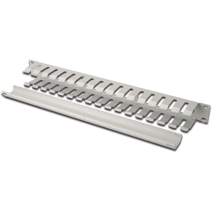 Digitus Panel de cableado 1U Gris para armario de 483 mm (19") con aberturas extraíbles 1 Digitus Panel de cableado 1U Gris para armario de 483 mm (19") con aberturas extraíbles 1