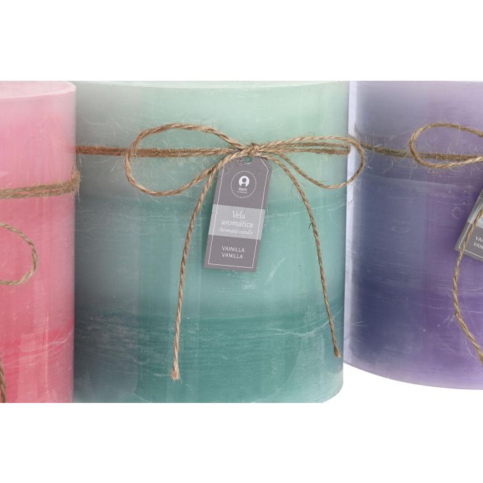 DKD Home Decor Vela Decoración Básicos 15x15x15 cm Surtido Colores (Lila, Rosa, Verde) 3 Unidades 120 Horas Cera 2 DKD Home Decor Vela Decoración Básicos 15x15x15 cm Surtido Colores (Lila, Rosa, Verde) 3 Unidades 120 Horas Cera 2