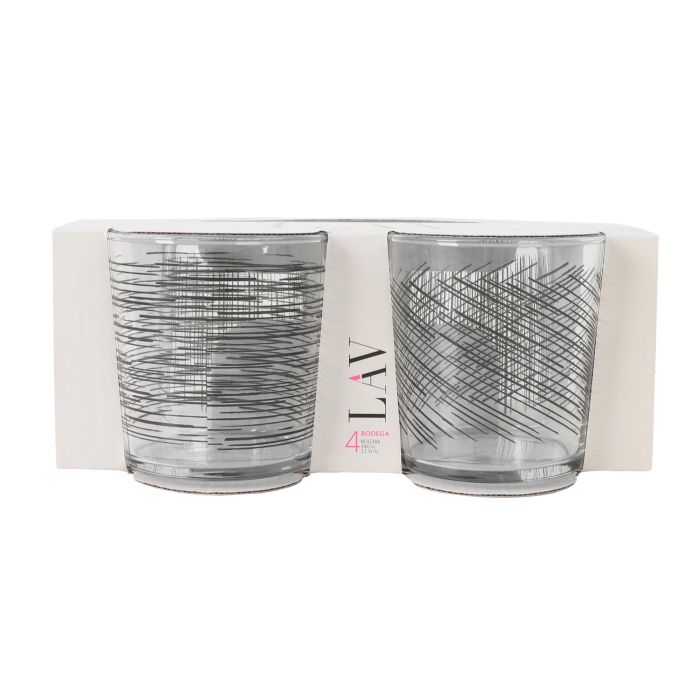 Set 4 Vasos Pinta 340 cc Black Li - LAV (6 Cajas) 1 Set 4 Vasos Pinta 340 cc Black Li - LAV (6 Cajas) 1