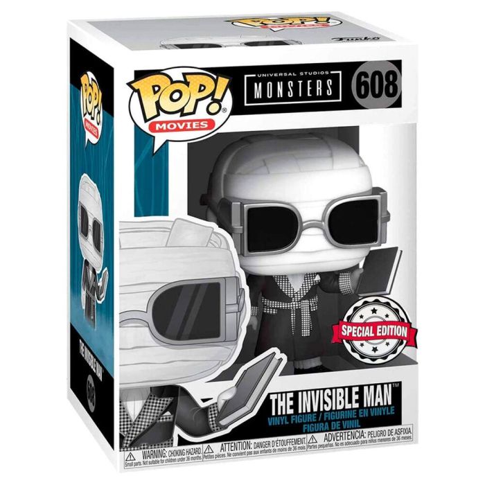 Funko Pop Universal Studios Monster Hombre Invisible - Figura de Vinilo de 9 cm con Caja Exclusiva 1 Funko Pop Universal Studios Monster Hombre Invisible - Figura de Vinilo de 9 cm con Caja Exclusiva 1