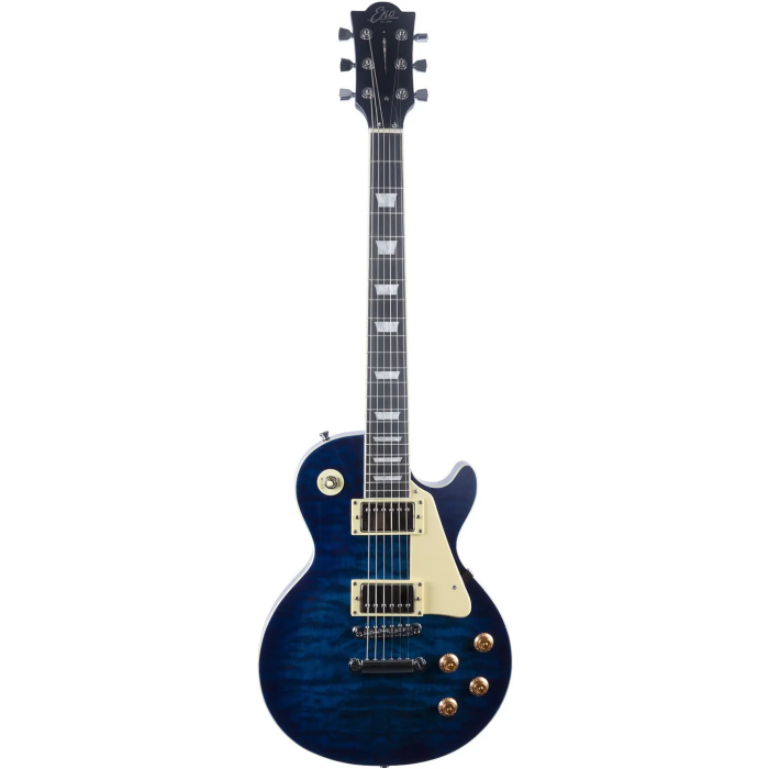 EKO Guitarra Eléctrica LS300 Tipo LP - Azul Quilted 1