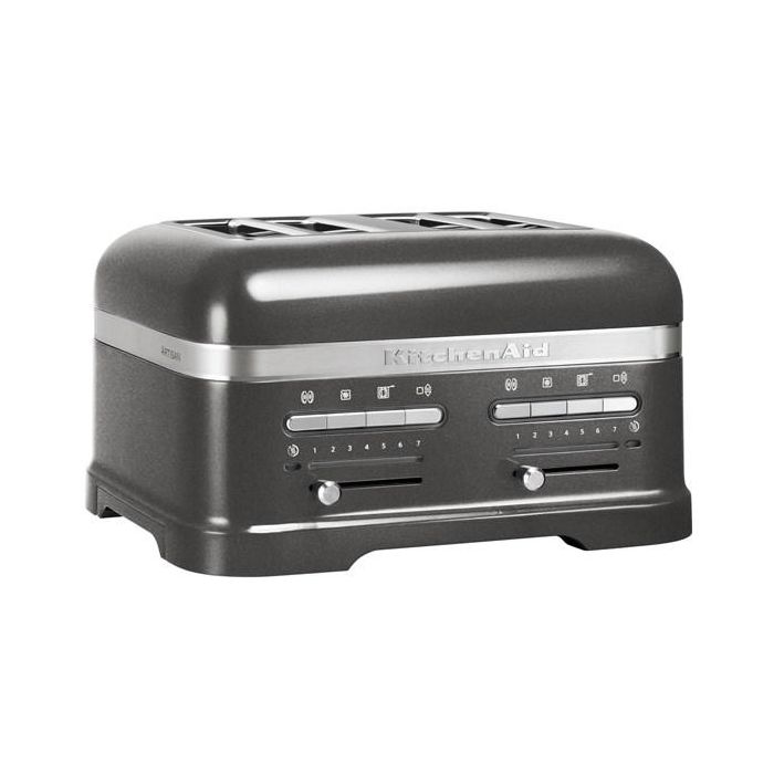 Kitchenaid 5KMT4205 Tostador para 4 Rebanadas Plata Medallón 0 Kitchenaid 5KMT4205 Tostador para 4 Rebanadas Plata Medallón 0