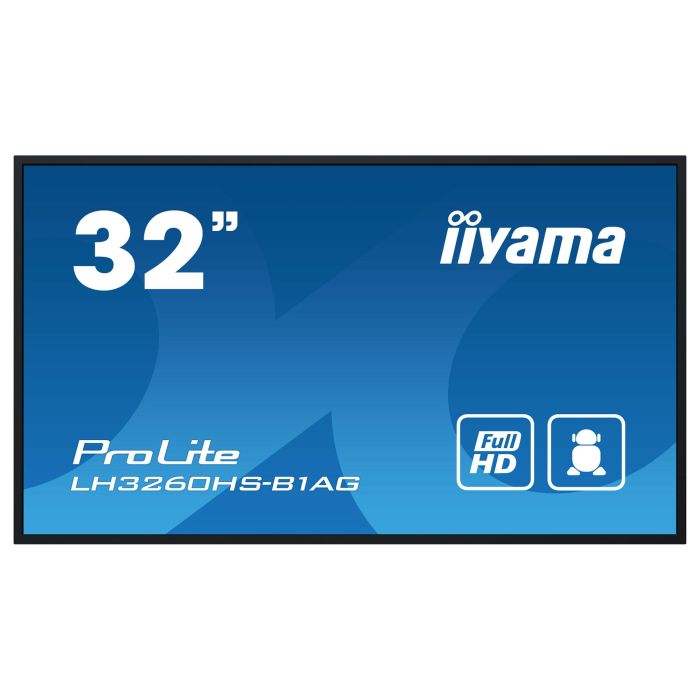 Iiyama LH3260HS-B1AG Pizarra Digital LED 31.5" Full HD 500 cd/m² Android 11 Negro 80 cm 1