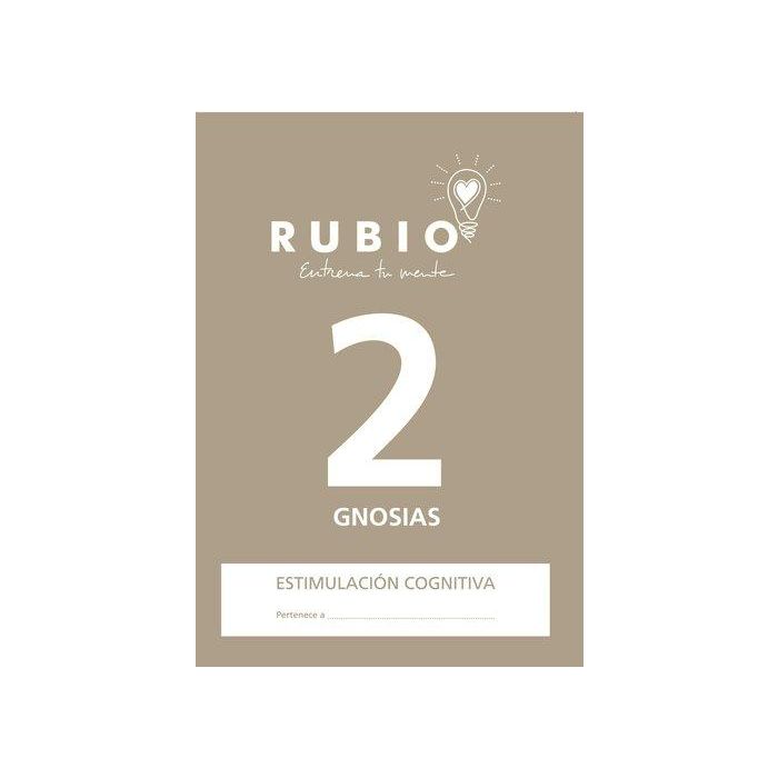 Cuaderno Rubio A4 Estimulacion Cognitiva Gnosias Nº 2 (Deterioro Cognitivo Leve-Moderado) (Set de 5)