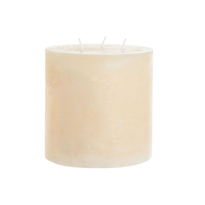 DKD Home Decor Vela para Ambiente Basicos de Cera Color Crema 12x12x12 cm, 1180 gramos, con 3 Mechas y Duración de 90 Horas 2 DKD Home Decor Vela para Ambiente Basicos de Cera Color Crema 12x12x12 cm, 1180 gramos, con 3 Mechas y Duración de 90 Horas 2