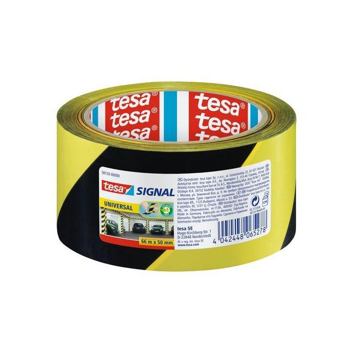 Rollos Seguridad 66X50 Mm. Bicolor Negro/Amarillo