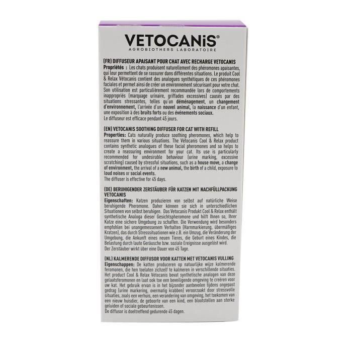 VETOCANIS Difusor + Recambio Antiestrés para gatos - Eficaz durante 45 días 4