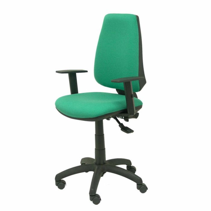 PIQUERAS Y CRESPO Silla Elche S bali verde esmeralda brazos regulables 2 PIQUERAS Y CRESPO Silla Elche S bali verde esmeralda brazos regulables 2
