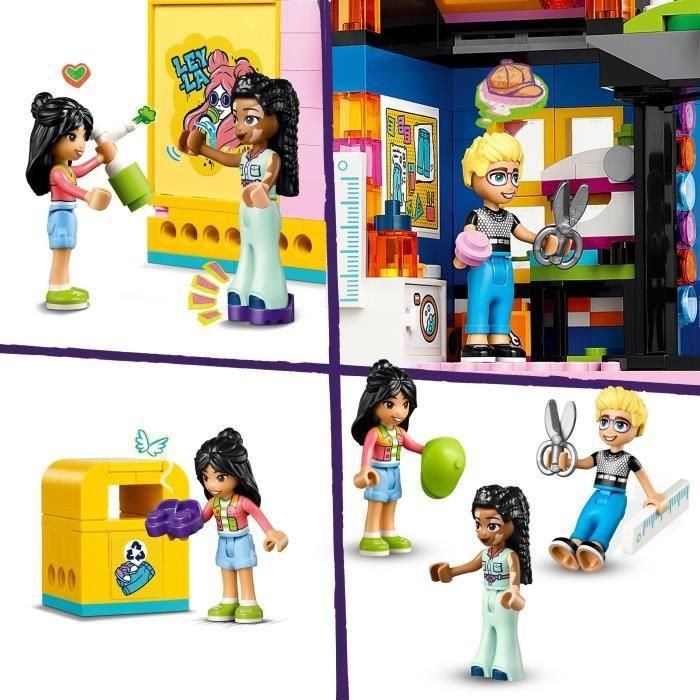 LEGO 42614 Friends Tienda de Ropa Vintage, Modelo con Minimuñecas Olly, Liann y Jordin y una Figura de Gato 3 LEGO 42614 Friends Tienda de Ropa Vintage, Modelo con Minimuñecas Olly, Liann y Jordin y una Figura de Gato 3