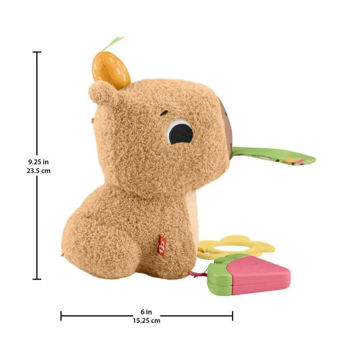 Mattel Peluche Fisher-Price Capibara Estímulos y Juego para Bebés desde 0 Meses 4