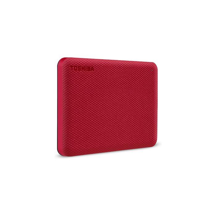 Toshiba Canvio Advance Disco Duro Externo 1 TB, USB 3.2 Gen 1, Color Rojo