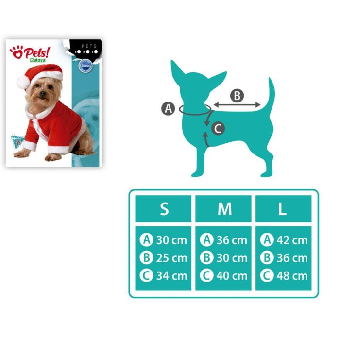 Disfraz Para Mascota Papa Noel L 1