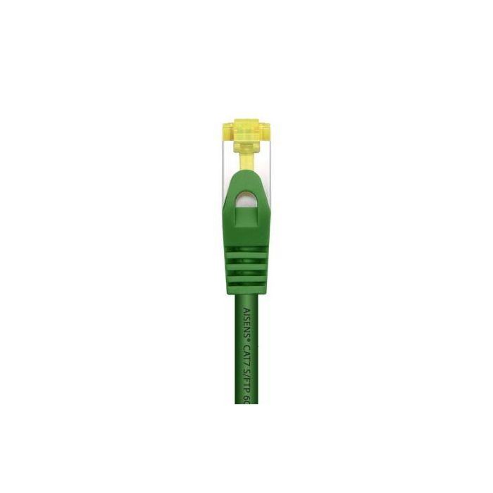 AISENS - CABLE DE RED LATIGUILLO RJ45 LSZH CAT.7 600 MHZ S/FTP PIMF AWG26, VERDE, 2.0M 1