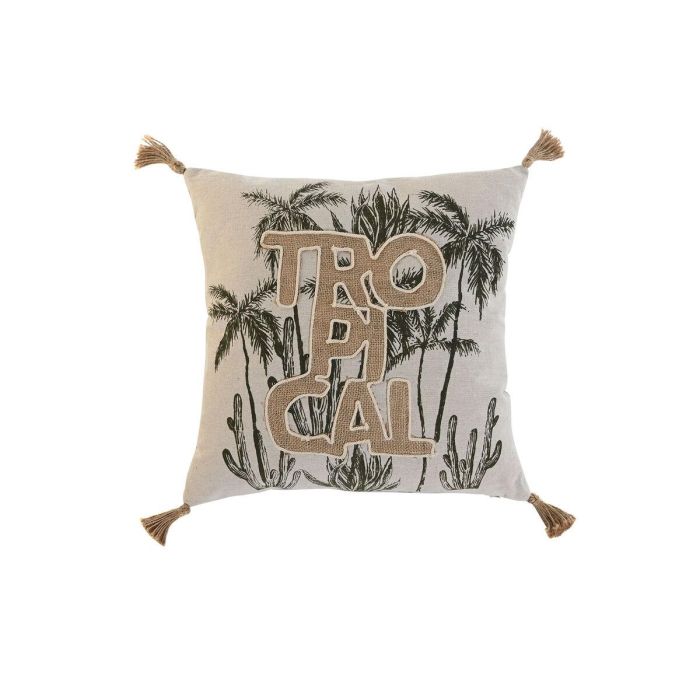 Cojin Boho DKD Home Decor Natural Beige 5 x 45 x 45 cm