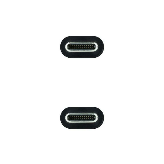 Cable USB C NANOCABLE 10.01.4101-L150 1,5 m Negro 1 Cable USB C NANOCABLE 10.01.4101-L150 1,5 m Negro 1