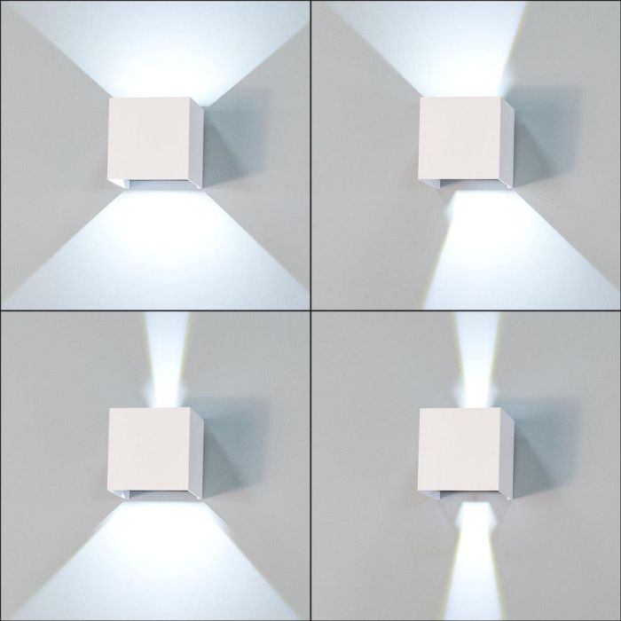 Aplique LED Exterior 2x5W 100Lm/W IP65 Blanco 4000K [HO-APL06-IP65-W-W] 1