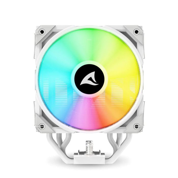 Sharkoon A50 RGB Refrigerador de CPU por Aire con Ventilador RGB 120mm PWM, 5 Tubos de Calor Cobre, 230W TDP y Espejo Infinito Blanco 2 Sharkoon A50 RGB Refrigerador de CPU por Aire con Ventilador RGB 120mm PWM, 5 Tubos de Calor Cobre, 230W TDP y Espejo Infinito Blanco 2